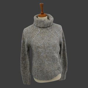 Vintage Italian Thick Knit Cowl Neck Sweater M